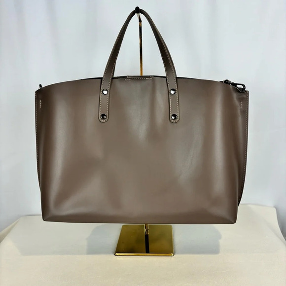 Mondarno Leather Tote Bag w/ Removable Clutch - Picture 3 of 7